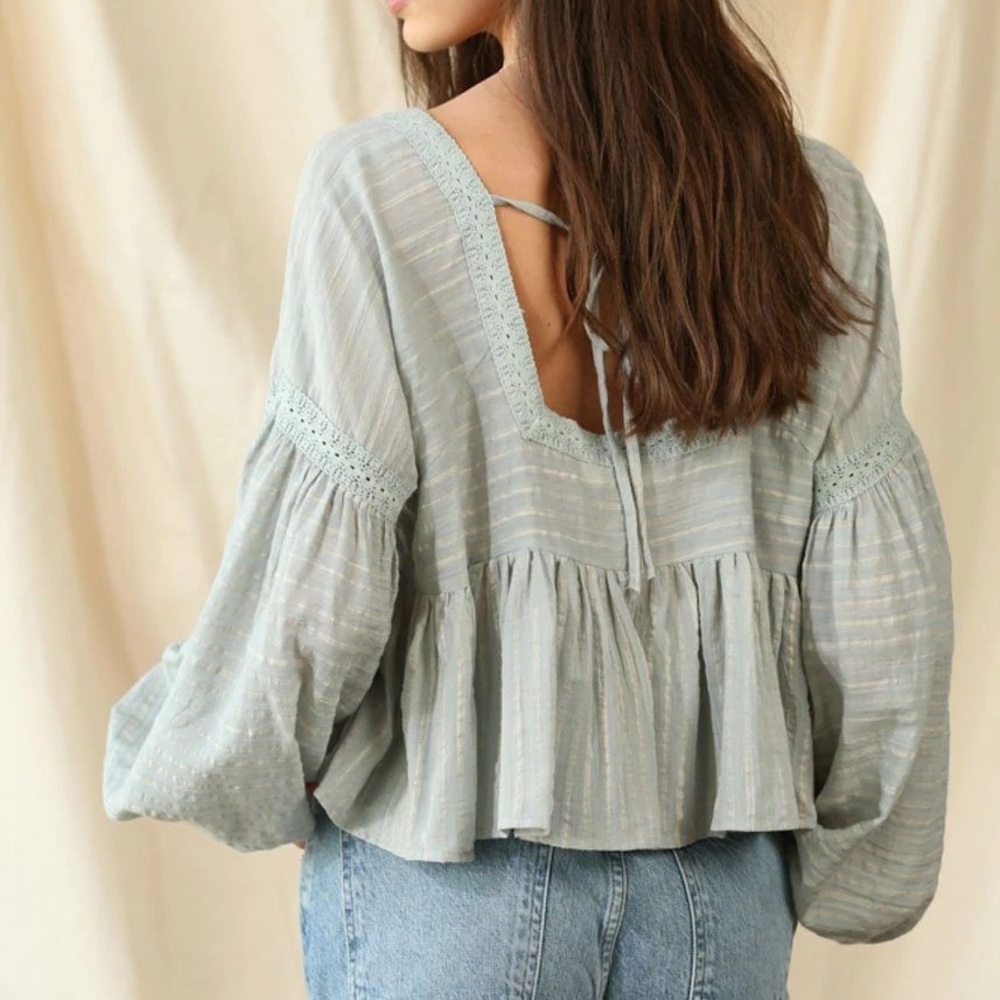 Mellie Woven Gauze Top - M - Picture 2 of 5